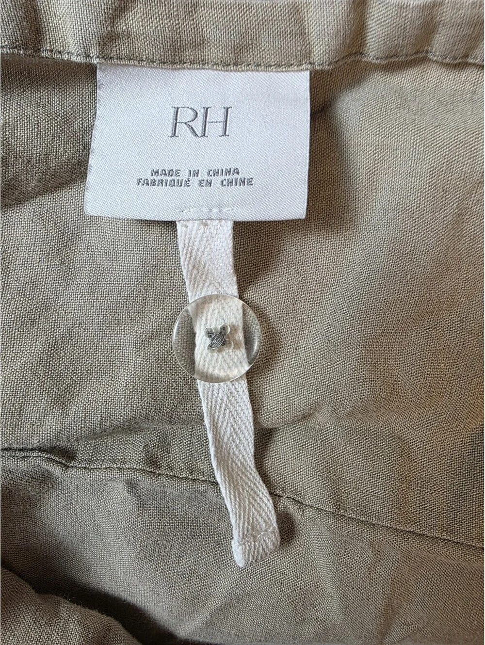 Restoration Hardware King Stonewashed 55% Linen 45% Cotton Duvet GrayTaupe Brown